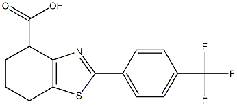 2-(4-(trifluoromethyl)phenyl)-4,5,6,7-tetrahydrobenzo[d]thiazole-4-carboxylic acid Structure