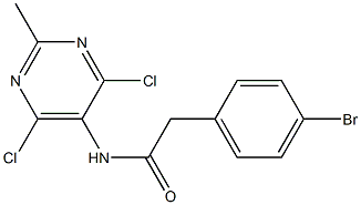 2-(4-bromophenyl)-N-(4,6-dichloro-2-methylpyrimidin-5-yl)acetamide