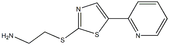2-(5-(pyridin-2-yl)thiazol-2-ylthio)ethanamine Struktur