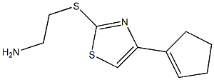 2-(5-cyclopentenylthiazol-2-ylthio)ethanamine Struktur