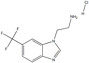 2-(6-(trifluoromethyl)-1H-benzo[d]imidazol-1-yl)ethanamine hydrochloride Struktur