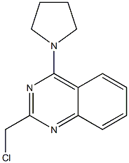 2-(chloromethyl)-4-(pyrrolidin-1-yl)quinazoline 结构式