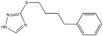 3-(4-phenylbutylthio)-1H-1,2,4-triazole Structure