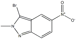 3-bromo-2-methyl-5-nitro-2H-indazole Struktur