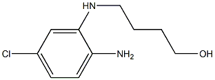 4-(2-amino-5-chlorophenylamino)butan-1-ol 结构式