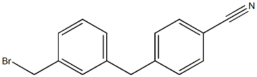 4-(3-(bromomethyl)benzyl)benzonitrile Struktur