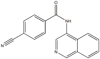 4-cyano-N-(isoquinolin-4-yl)benzamide Struktur