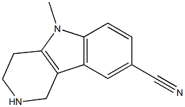 5-methyl-2,3,4,5-tetrahydro-1H-pyrido[4,3-b]indole-8-carbonitrile Structure