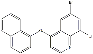6-bromo-8-chloro-4-(naphthalen-1-yloxy)quinoline Structure
