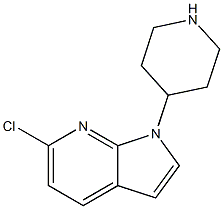 6-chloro-1-(piperidin-4-yl)-1H-pyrrolo[2,3-b]pyridine Structure