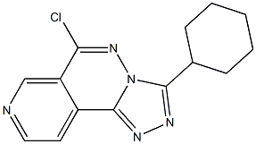 6-chloro-3-cyclohexylpyrido[4,3-d][1,2,4]triazolo[4,3-b]pyridazine Structure