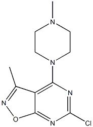 6-chloro-3-methyl-4-(4-methylpiperazin-1-yl)isoxazolo[5,4-d]pyrimidine Structure