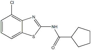 N-(4-chlorobenzo[d]thiazol-2-yl)cyclopentanecarboxamide Structure