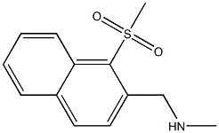 N-methyl-1-(1-(methylsulfonyl)naphthalen-2-yl)methanamine Struktur