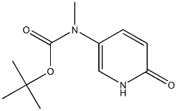 tert-butyl (6-oxo-1,6-dihydropyridin-3-yl)methylcarbamate Struktur