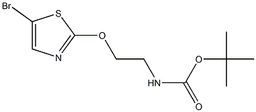 tert-butyl 2-(5-bromothiazol-2-yloxy)ethylcarbamate Struktur