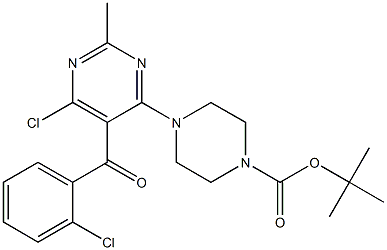 tert-butyl 4-(6-chloro-5-(2-chlorobenzoyl)-2-methylpyrimidin-4-yl)piperazine-1-carboxylate|