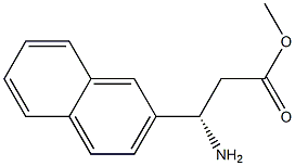 (S)-methyl 3-amino-3-(naphthalen-2-yl)propanoate Struktur