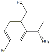 (S)-(2-(1-aminoethyl)-4-bromophenyl)methanol,,结构式