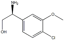 (S)-2-amino-2-(4-chloro-3-methoxyphenyl)ethanol Struktur