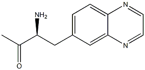 (S)-3-amino-4-(quinoxalin-6-yl)butan-2-one,,结构式