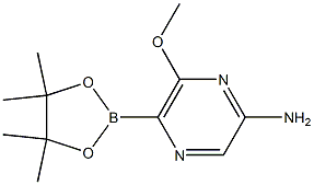 6-Methoxy-5-(4,4,5,5-tetramethyl-[1,3,2]dioxaborolan-2-yl)-pyrazin-2-ylamine Structure