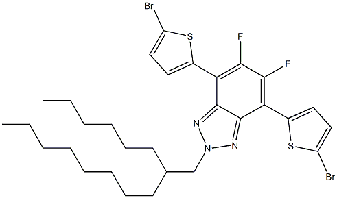 4,7-Bis-(5-bromo-thiophen-2-yl)-5,6-difluoro-2-(2-hexyl-decyl)-2H-benzotriazole
