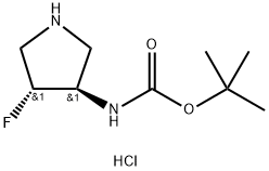 tert-butyl ((3R,4R)-4-fluoropyrrolidin-3-yl)carbamate hydrochloride