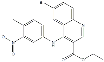 6-Bromo-4-(4-methyl-3-nitro-phenylamino)-quinoline-3-carboxylic acid ethyl ester