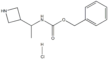 (1-Azetidin-3-yl-ethyl)-carbamic acid benzyl ester hydrochloride Structure
