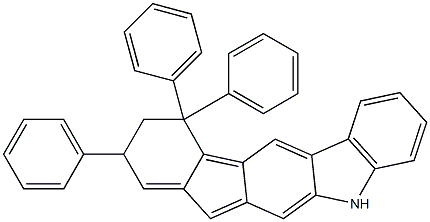 C27H25N,有结构图5,7,7-三苯基-5,7-二氢-茚并[2,1-B]咔唑, , 结构式