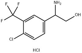 2-AMINO-2-[4-CHLORO-3-(TRIFLUOROMETHYL)PHENYL]ETHAN-1-OL HCl Structure