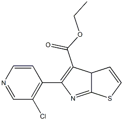 ethyl 5-(3-chloropyridin-4-yl)-3aH-thieno[2,3-b]pyrrole-4-carboxylate Struktur