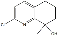 2-chloro-8-methyl-5,6,7,8-tetrahydroquinolin-8-ol Struktur