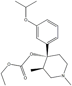 ethyl ((3R,4R)-4-(3-isopropoxyphenyl)-1,3-dimethylpiperidin-4-yl) carbonate Structure