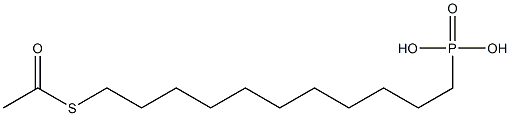11-Acetylmercaptoundecylphosphonic acid 97% Structure