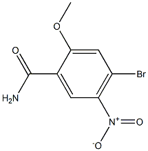 4-Bromo-2-methoxy-5-nitro-benzamide,,结构式