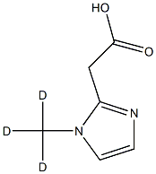 2-(1-(methyl-d3)-1H-imidazol-2-yl)acetic acid Struktur
