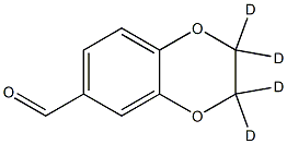 2,3-dihydrobenzo[b][1,4]dioxine-2,2,3,3-d4-6-carbaldehyde Struktur