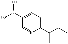 (6-(sec-butyl)pyridin-3-yl)boronic acid Structure