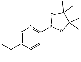 5-isopropyl-2-(4,4,5,5-tetramethyl-1,3,2-dioxaborolan-2-yl)pyridine Structure