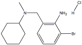 2-bromo-6-((cyclohexyl(methyl)amino)methyl)aniline hydrochloride 结构式