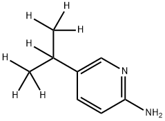 2-Amino-5-(iso-propyl-d7)-pyridine 化学構造式