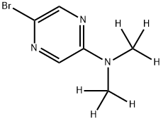 2-Bromo-5-(dimethylamino-d6)-pyrazine Structure