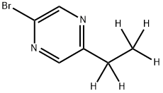 2-Bromo-5-(ethyl-d5)-pyrazine Structure