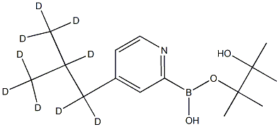 4-(iso-Butyl-d9)-pyridine-2-boronic acid pinacol ester Structure