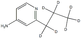 4-Amino-2-(n-propyl-d7)-pyridine 化学構造式