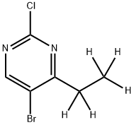 5-Bromo-2-chloro-4-(ethyl-d5)-pyrimidine Struktur