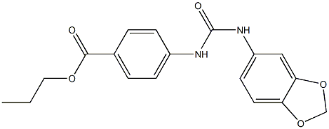propyl 4-(3-(benzo[d][1,3]dioxol-5-yl)ureido)benzoate