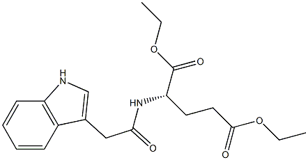 (S)-diethyl 2-(2-(1H-indol-3-yl)acetamido)pentanedioate Structure